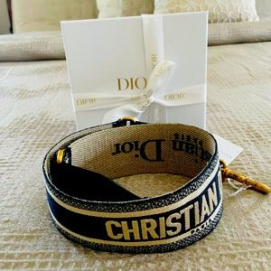 Brand New Christian Dior Shoulder Strap in Navy